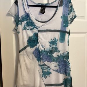 Point Zero Nicole Benisti Blue White Top